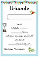 Vorschau - Anderer Materialtyp - Urkunden - Leseraupe, Bücherwurm - Seite 3