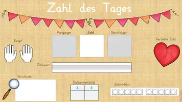 Vorschau - Präsentationen/Tafelbilder - Zahl des Tages ZR 10 - Vorlage für die digitale Tafel - Seite 3