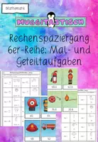 Vorschau - Arbeitsblätter - Rechenspaziergang Einmaleins 6er-Reihe: Mal- und Geteilaufgaben - Deckblatt