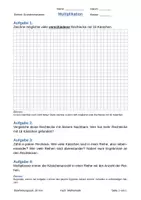 Vorschau - Arbeitsblätter - AB: Multiplikation bildlich darstellen - Deckblatt