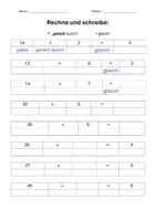 Vorschau - Arbeitsblätter - Multiplikations- und Divisionsrechnungen sprechen (DaZ/DaF, Mathe) - Seite 2