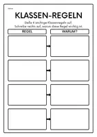 Vorschau - Arbeitsblätter - Klassenregeln erarbeiten Think Pair Share - Seite 1