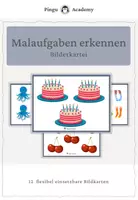 Vorschau - Bildkarten - Malaufgaben in der Umwelt erkennen - Deckblatt