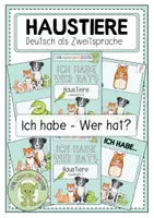 Vorschau - Spiele - HAUSTIERE Ich habe - Wer hat? - Deckblatt