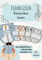 Vorschau - Fördermaterial/Inklusion - Teamlesen - reziprokes Lesen (Rollenkarten) - Deckblatt