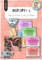 Vorschau - Aufgabenkarten - Français: Dictées Livres 1-6 "Salut c'est magique" (Cycle 3.1) - Deckblatt