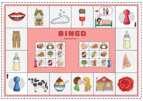 Vorschau - Spiele - Bingo Brettspiele: Reimwörter (Deutsch 1. Klasse) - Seite 1