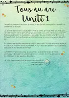 Vorschau - Arbeitsblätter - Français - Tous au parc - Unité 1 - Seite 1