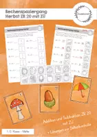 Vorschau - Arbeitsblätter - Rechenspaziergang Herbst ZR 20 (Addition/Subtraktion mit ZÜ) - Deckblatt