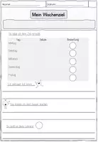 Vorschau - Arbeitsblätter - Mein Wochenziel - Lerntagebuch (Selbstreflexion) - Deckblatt