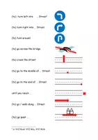 Vorschau - Präsentationen/Tafelbilder - Giving directions MATERIALPAKET / SPARPAKET / SPARSET / BUNDLE - Seite 1