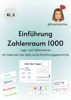 Vorschau - Präsentationen/Tafelbilder - Einführung Zahlenraum 1000_@freiarbeitsfee-2 - Deckblatt