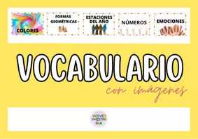 Vista previa - Refuerzo / NEE / Materiales de apoyo - VOCABULARIO BÁSICO PARA INFANTIL - página 1