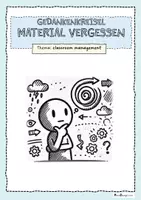 Vorschau - Arbeitsblätter - Material vergessen Gedankenkreisel (Abschreibtext) - Deckblatt