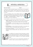 Vorschau - Arbeitsblätter - Material vergessen Gedankenkreisel (Abschreibtext) - Seite 1