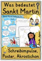 Vorschau - Stundenentwürfe - Was bedeutet Sankt Martin? Religion Ethik Grundschule - Deckblatt