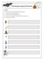 Vorschau - Arbeitsblätter - Schreibspaziergang Halloween für Klasse 1/2 - Seite 3
