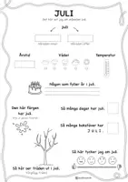 förhandsvisning - Juli - Berätta och färglägg - sida 1