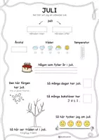 förhandsvisning - Juli - Berätta och färglägg - sida 3