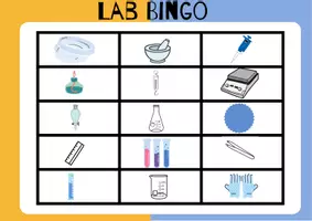 Vista previa - Juegos / Gamificación - Lab Bingo para identificar el material de laboratorio - página 1