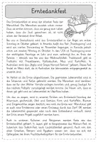 Vorschau - Arbeitsblätter - Leseübungen zum sinnentnehmenden Lesen: Erntedank - Seite 1