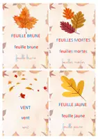 Aperçu - Apprentissages en autonomie - Cartes Nomenclature Langage Atelier Automne Maternelle - Page 2