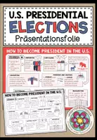 Vorschau - Präsentationen/Tafelbilder - U.S. PRESIDENTIAL ELECTIONS (How to become president in the U.S.) - Präsentationsfolie - Deckblatt