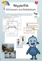 Vorschau - Arbeitsblätter - Alleinsein und Behütetsein Philosophie/Ethik Klasse 2/3 - Deckblatt