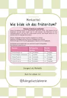 Vorschau - Arbeitsblätter - Merkzettel Präteritum bilden - Deckblatt