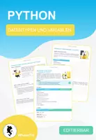 Vorschau - Arbeitsblätter - Grundlagen der Programmierung mit Python - Materialpaket - Seite 1
