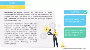 Vorschau - Arbeitsblätter - Operatoren mit Python - Komplett vorbereitete Stunde - Seite 2