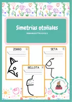 Vista previa - Hojas de trabajo - Simetrías otoñales - Portada