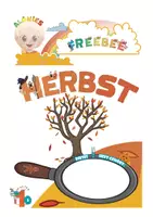Vorschau - Arbeitsblätter - Teil-Ganzes im Herbst – kostenloses Material ab 3 Jahren | Kindergarten, Vorschule | 3 Seiten - Deckblatt