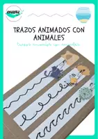 Vista previa - Refuerzo / NEE / Materiales de apoyo - TRAZOS ANIMADOS CON ANIMALES - Portada