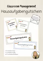 Vorschau - Präsentationen/Tafelbilder - Hausaufgaben - Gutschein (Classroom Management) - Seite 1