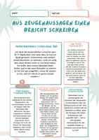 Vorschau - Arbeitsblätter - Bericht schreiben (differenziert) 8 Klasse + Schreibplan - Seite 2