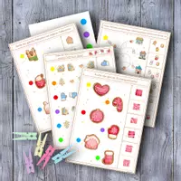 Vorschau - Stationenlernen - 🍪 Advent Klammerkarten Plätzchen Wahrnehmung & Logik - Deckblatt