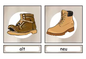 Vorschau - Präsentationen/Tafelbilder - 62 Bildkarten "Adjektive in Gegensatzpaaren" DaZ / DaZ / Deutsch #rabattraketenzusalevester25 - Seite 2