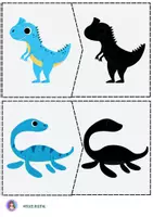 Vista previa - Refuerzo / NEE / Materiales de apoyo - Juego de correspondencia Dinos - página 3