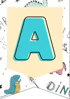 Vista previa - Decoración del aula - ALFABETO Dinosaurios/dinosaur ALPHABET - página 2