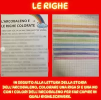 anteprima - Programmi scolastici / Materiali per docenti - LA STORIA DELL'ARCOBALENO E LA SPAZIALITA' SUL QUADERNO - Pagina 2
