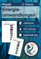 Vorschau - Arbeitsblätter - Energieumwandlungen im Alltag - Energiewandler - editierbar - Deckblatt