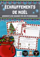Vorschau - Arbeitsblätter - Echauffements de Noël: Weihnachtliche Übungen für den Stundenbeginn (1. Lernjahr) - Deckblatt