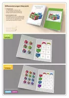 Vorschau - Stationenlernen - Materialpaket Klettmappen | Geschenke einpacken | Level 1 - 4 - Seite 3