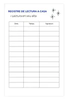 Vista previa - Hojas de trabajo - Registre de lectura a casa - Lectura en veu alta - página 3