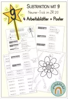 Vorschau - Arbeitsblätter - Materialpaket Neuner-Trick (Arbeitsblätter + Poster) Addition + Subtraktion - Seite 1
