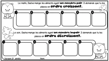 Aperçu - Feuilles d'exercices - La grande récolte d'automne CE1 mathématiques - Page 1
