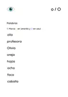 Vista previa - Hojas de trabajo - Discriminación visual vocal O - o - página 3