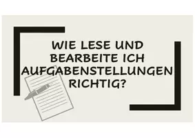 Vorschau - Arbeitsblätter - Arbeitsaufträge richtig lesen und bearbeiten - Deckblatt