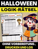 Vorschau - Spiele - Halloween: Logikrätsel und Wort-Sudoku Aktivitäten - Deckblatt